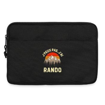 Randonne Rando randonneur - Sacoche pour ordinateur portable 13 pouces - noir - Devant