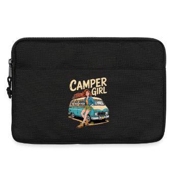 Camper Girl Voyage Vintage - Sacoche pour ordinateur portable 13 pouces - noir - Devant