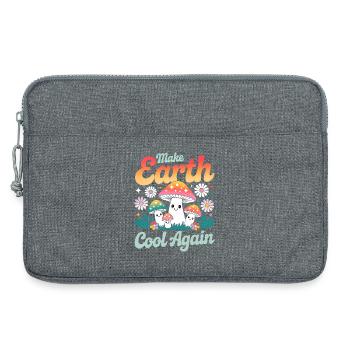 Rafraîchir à nouveau la terre Champignons Kawaii - Sacoche pour ordinateur portable 13 pouces - gris chiné - Devant