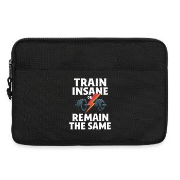 Fitness Hantel mit Blitz Symbol - Laptoptasche 13" - Schwarz - Vorne