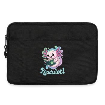 Readsalotl Axolotl Lecture Livres - Sacoche pour ordinateur portable 13 pouces - noir - Devant
