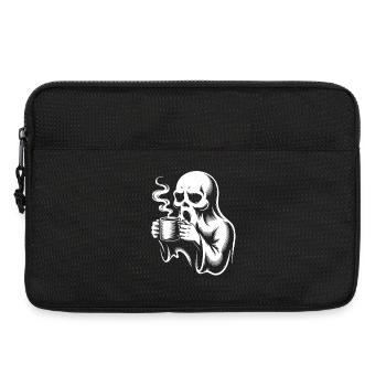 Coffee Ghost Morning Grouch Caffeine - Laptop bag 13" - black - Front