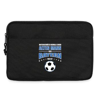 Alter Mann - Bayern Fan - Laptoptasche 13" - Schwarz - Vorne