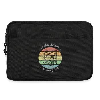 So many books... so little time to read the book - Laptop bag 13" - black - Front
