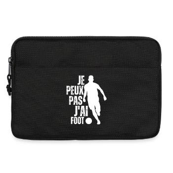 I can't I have football – Passion football - Laptop bag 13" - black - Front