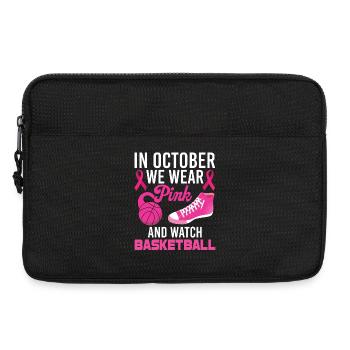 Pink October Pink Basketball - Laptop bag 13" - black - Front