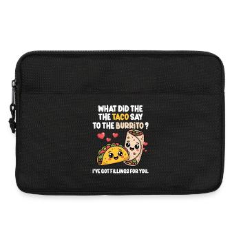 Taco Burrito Love Mexican Food Lover - Laptop bag 13" - black - Front