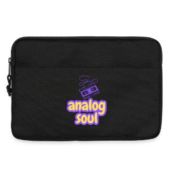 Analog Soul Kassette Retro - Laptoptasche 13" - Schwarz - Vorne