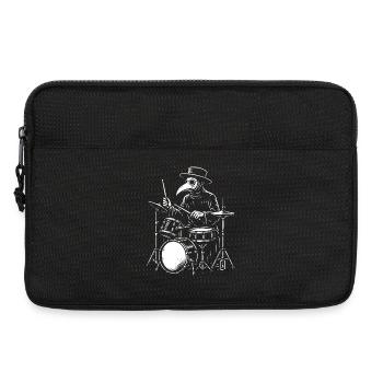 Plague Doctor Drummer Band Tee - Sacoche pour ordinateur portable 13 pouces - noir - Devant