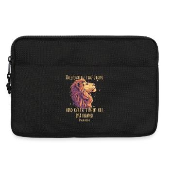 Leo Verset biblique chrétien - Sacoche pour ordinateur portable 13 pouces - noir - Devant