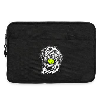 Briard Ball Balljunkie Dogs Wilsigns - Laptop bag 13" - black - Front