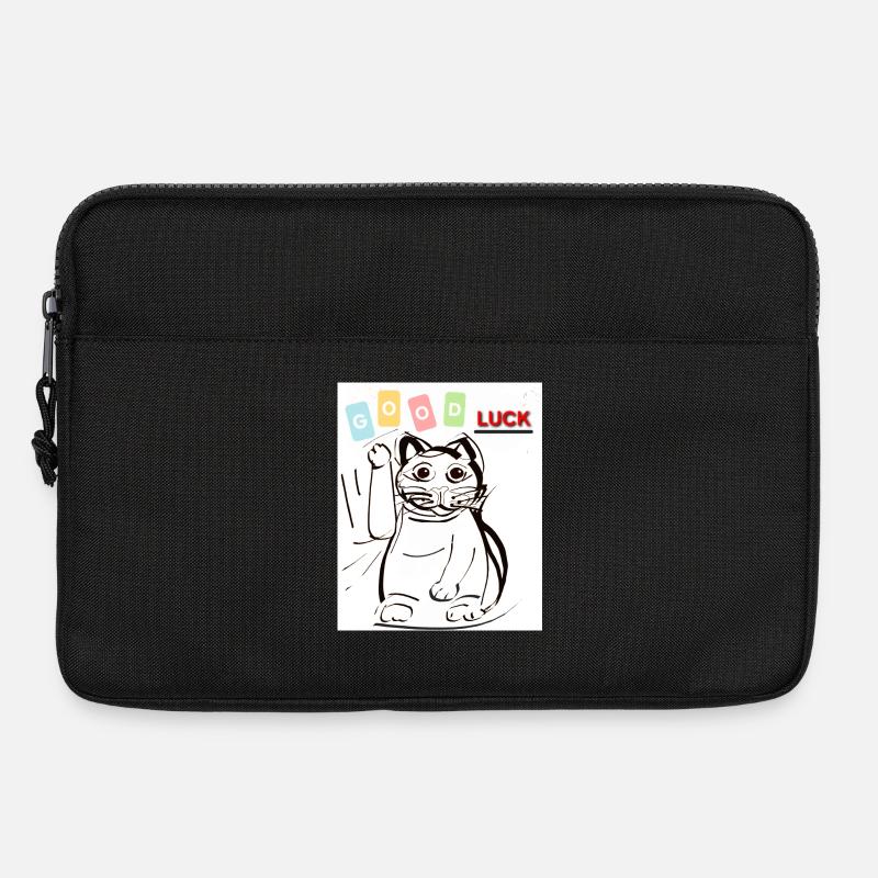 Winkekatze good luck  - Laptoptasche 13" - Schwarz