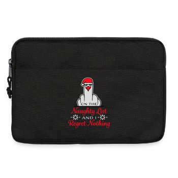 On the naughty list and I regret nothing Böse Möwe - Laptop bag 13" - black - Front