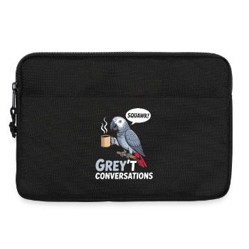 African Grey Parrot Bird Humor - Laptop bag 13" - black - Front