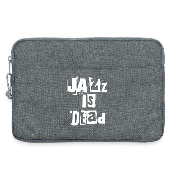 Jazz ist tot Grunge-Typografie - Laptoptasche 13" - Grau meliert - Vorne