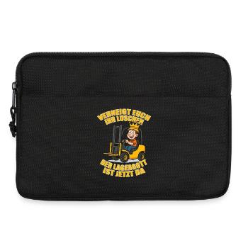 Verneigt Euch ihr Luschen der Lagergott ist jetzt - Laptoptasche 13" - Schwarz - Vorne