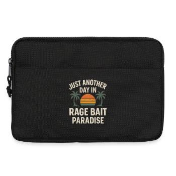 Rage Bait Paradise Sunset, Drôle de dicton - Sacoche pour ordinateur portable 13 pouces - noir - Devant