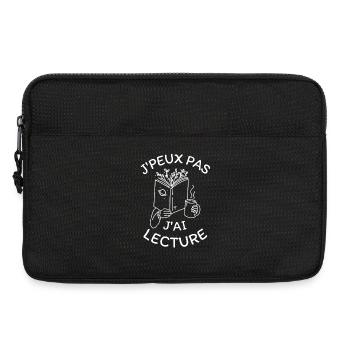 Ich kann nicht lesen, ich - Laptoptasche 13" - Schwarz - Vorne
