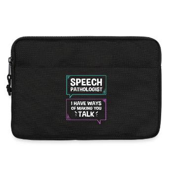Speech Pathologist SLP Speech Therapist - Laptop bag 13" - black - Front