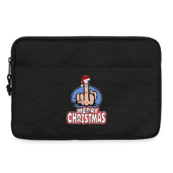 Merry Christmas Middle Finger Stinger Finger - Laptop bag 13" - black - Front