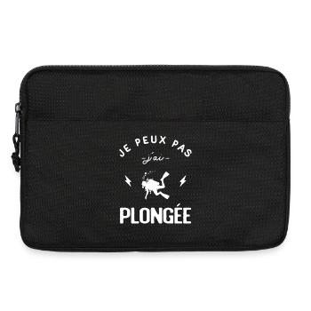 I can't I scuba diver - Laptop bag 13" - black - Front