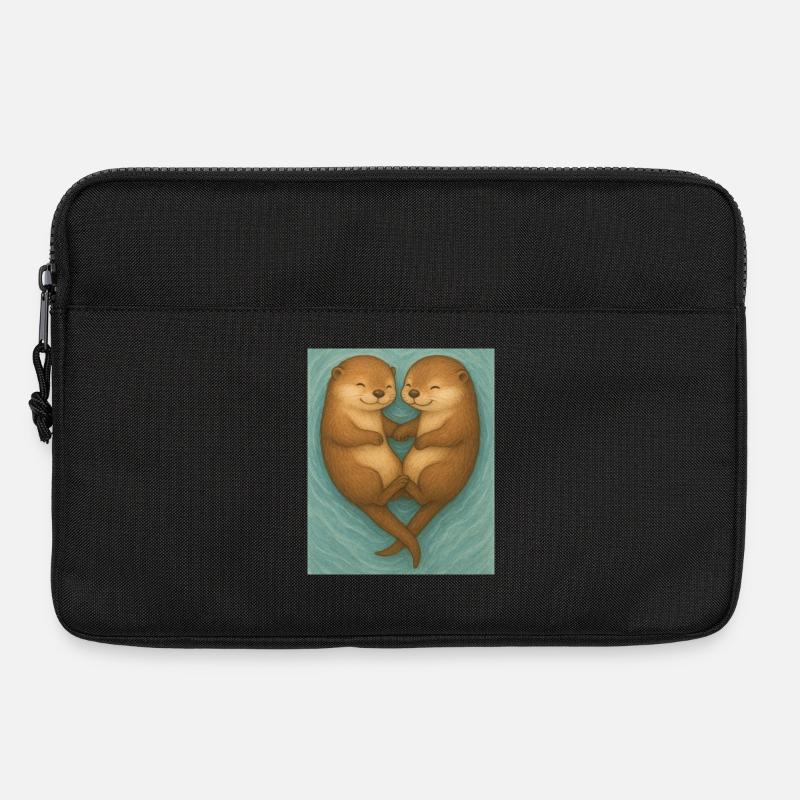 Süße Otter - Laptoptasche 13" - Schwarz