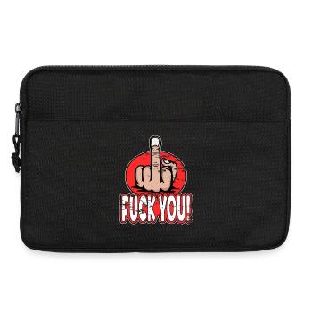 Doigt du milieu Doigt puant Baise Tu Design - Sacoche pour ordinateur portable 13 pouces - noir - Devant
