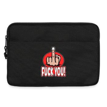Doigt d’honneur Stingerfinger Fuck You Design - Sacoche pour ordinateur portable 13 pouces - noir - Devant