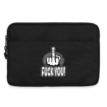 Doigt du milieu Doigt puant Baise Tu Design - Sacoche pour ordinateur portable 13 pouces - noir - Devant