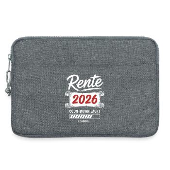 Rente 2026 Countdown läuft - Laptoptasche 13" - Grau meliert - Vorne