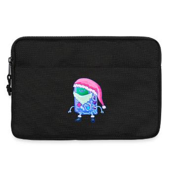 Christmas Game Console Kawaii Robot Santa - Laptop bag 13" - black - Front
