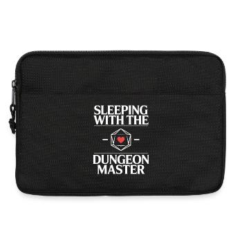 Sleeping with the DM - Funny D'n'D T-Shi - Laptop bag 13" - black - Front