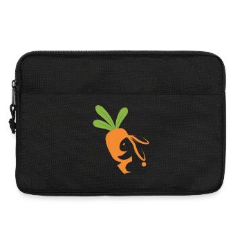 Carrot Smiling Mascot - Laptop bag 13" - black - Front