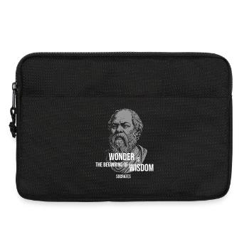 Citation de Socrate Wonder Tee - Sacoche pour ordinateur portable 13 pouces - noir - Devant