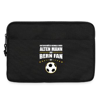 Alter Mann - Bern Fan | Retro Vintage Edition - Laptoptasche 13" - Schwarz - Vorne