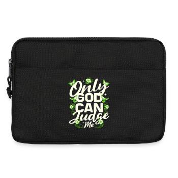 Only God can judge me - Laptop bag 13" - black - Front