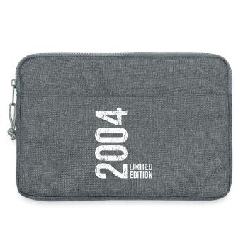 Limited Edition 2004 Mann Frau 22. Geburtstag - Laptoptasche 13" - Grau meliert - Vorne