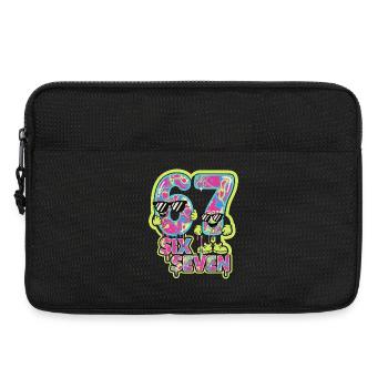 Kids Meme 67 Six Seven 6 7 Italian meme - Laptop bag 13" - black - Front