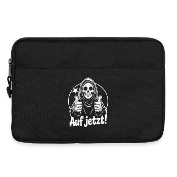 Sensenmann Daumen Hoch Auf Jetzt - Laptoptasche 13" - Schwarz - Vorne
