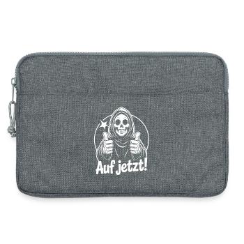 Sensenmann Daumen Hoch Auf Jetzt - Laptoptasche 13" - Grau meliert - Vorne