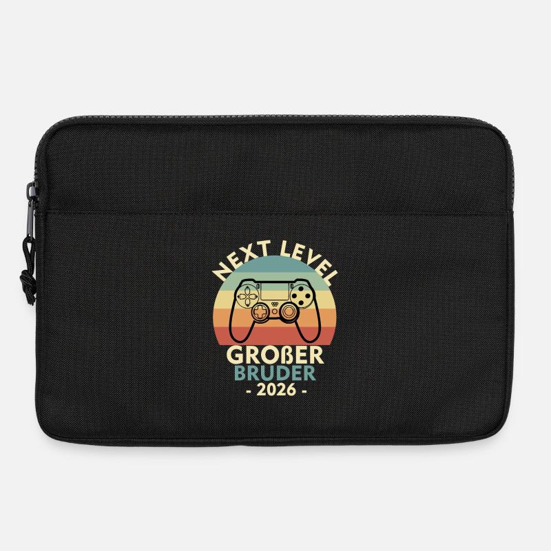 Next Level Großer Bruder Loading 2026 Geschwister - Laptoptasche 13" - Schwarz