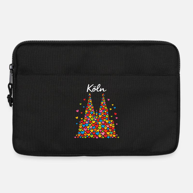Köln Karneval Alaaf Konfetti Geschenk - Laptoptasche 13" - Schwarz