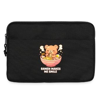 Kanagawa Wave Ramen Bowl Kawaii Japanese - Laptoptasche 13" - Schwarz - Vorne