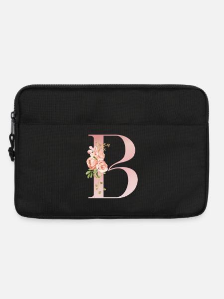 B Pastel Floral - Laptoptasche 13" - Schwarz