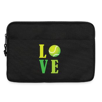 J’adore le tennis - Sacoche pour ordinateur portable 13 pouces - noir - Devant