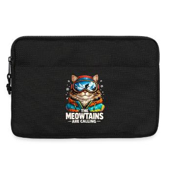 Snowboard Ski Geschenk Herren Damen Kinder Lustig - Laptoptasche 13" - Schwarz - Vorne