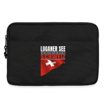 Lake Lugano - Laptop bag 13" - black - Front