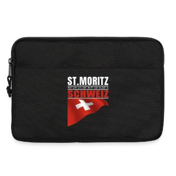 Saint-Moritz - Sacoche pour ordinateur portable 13 pouces - noir - Devant