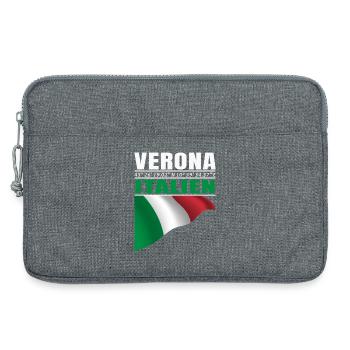 Vérone - Sacoche pour ordinateur portable 13 pouces - gris chiné - Devant