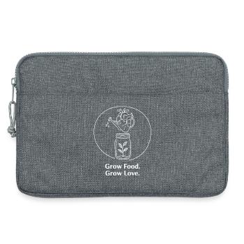 Horticulture biologique, agriculture durable - Sacoche pour ordinateur portable 13 pouces - gris chiné - Devant